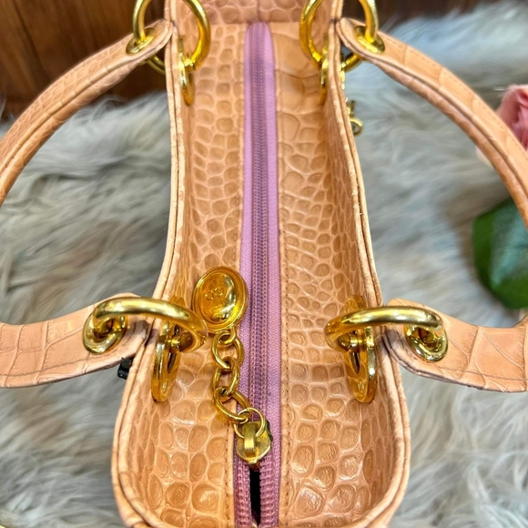 Christian Dior, Lady Dior Crocodile (Exotic)SUPER SALE FOR A CROC SKIN LADY DIOR - Picture 7 of 10